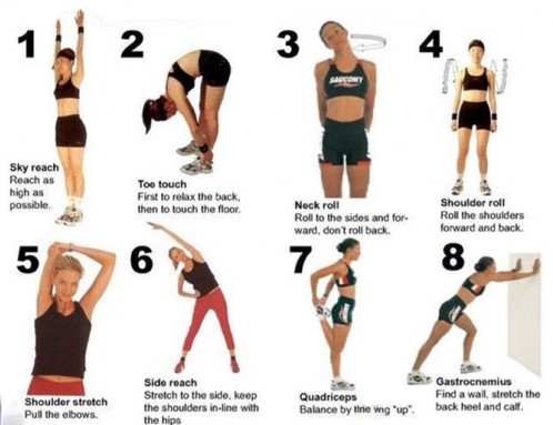 stretching